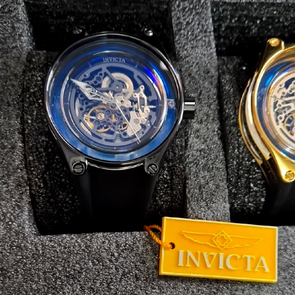 Invicta Anatomic 25115 48 mm Automatic Men’s Watch – Black Silicone